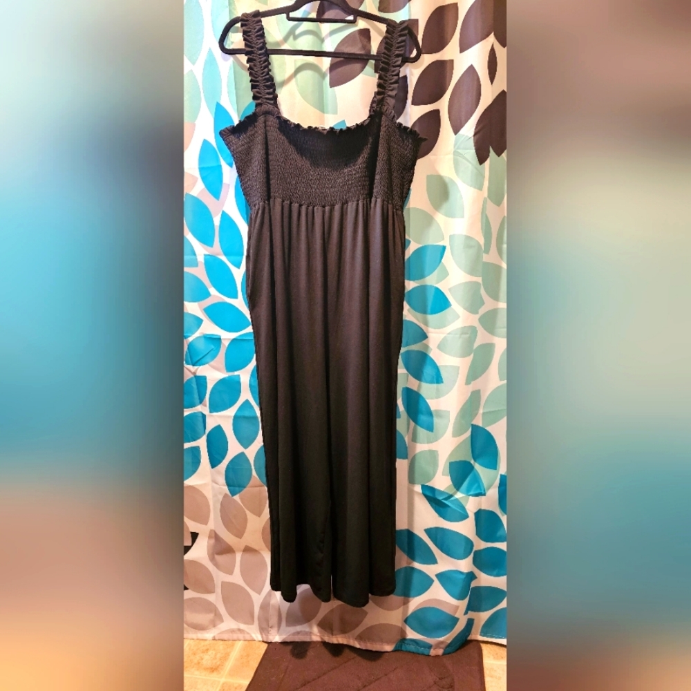 Black Wideleg Jumpsuit